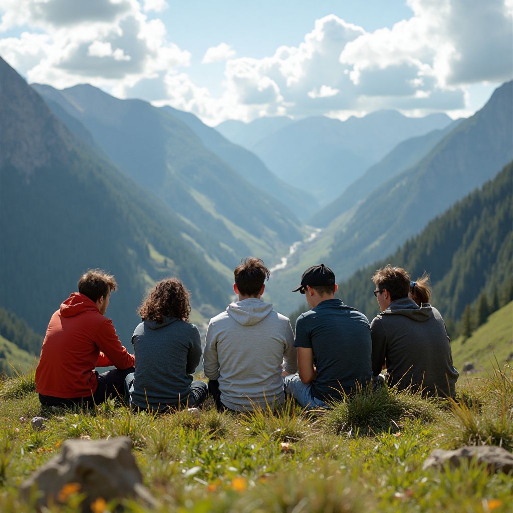 Activitate de team building în natură